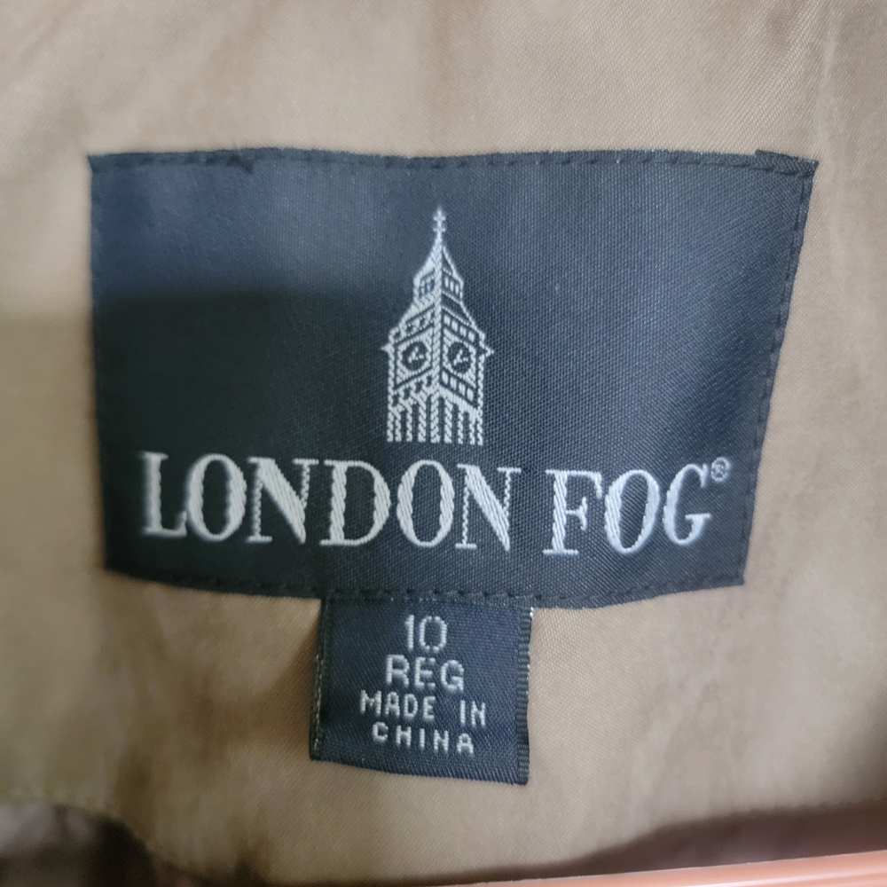 London Fog Tan Trench Coat - Picture 3 of 3
